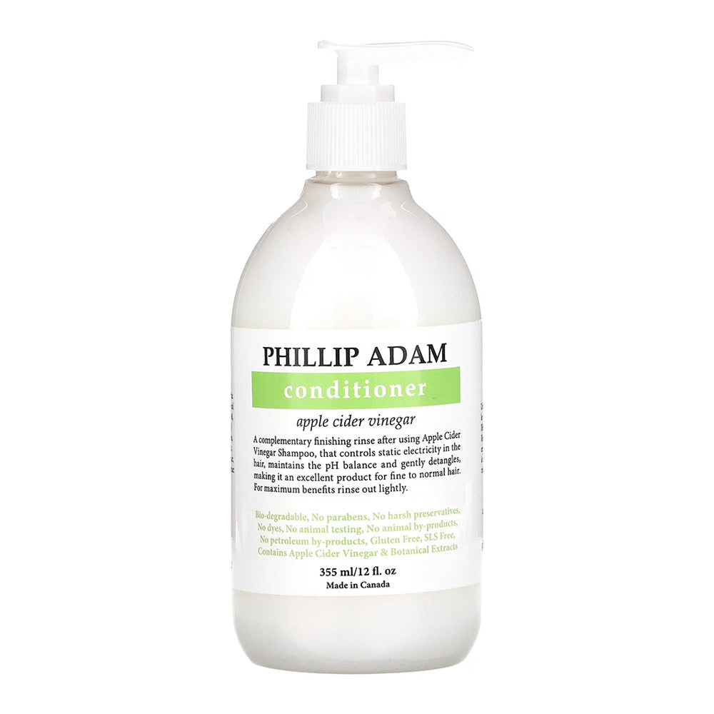 Phillip Adam Apple Cider Vinegar Conditioner for Shiny Hair, 12 Oz